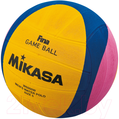 Мяч для водного поло Mikasa W6000W (желтый/синий/розовый)