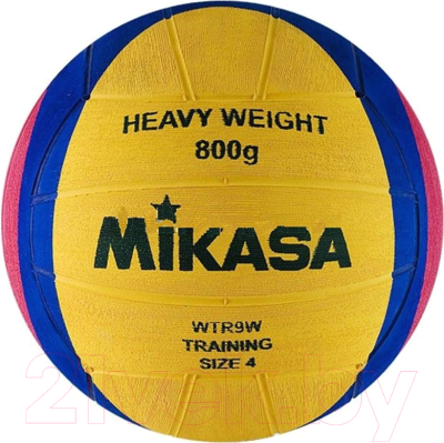 Мяч для водного поло Mikasa WTR9W (желтый/синий/розовый)