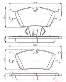 

Тормозные колодки Bosch, 0986495276
