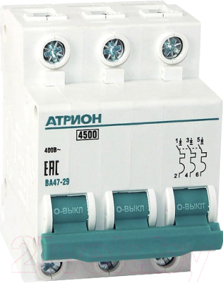 Выключатель автоматический Атрион VA4729-3-10B