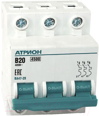 Выключатель автоматический Атрион VA4729-3-20B