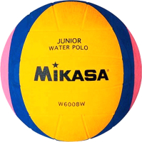 Мяч для водного поло Mikasa Junior W6008W (желтый/синий/розовый, р-р 2) - 