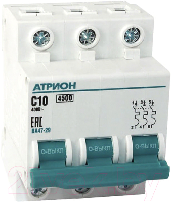 Выключатель автоматический Атрион VA4729-3-10C