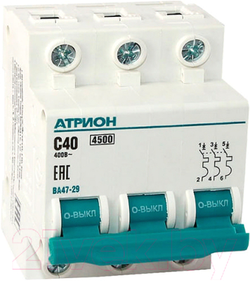 Выключатель автоматический Атрион VA4729-3-40C