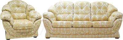 Комплект мягкой мебели Домовой Романтика-1 3Sed+1+1 (Degas 5929 A1-09/Degas 5929 C1-09)