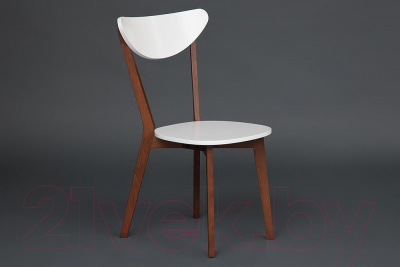 Стул Tetchair Maxi жесткое сиденье (белый/коричневый)