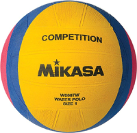 Мяч для водного поло Mikasa W6607W (желтый/синий/розовый, р-р 1) - 