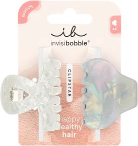 Набор заколок для волос Invisibobble Clipstar Pearly Frost М (2шт) -