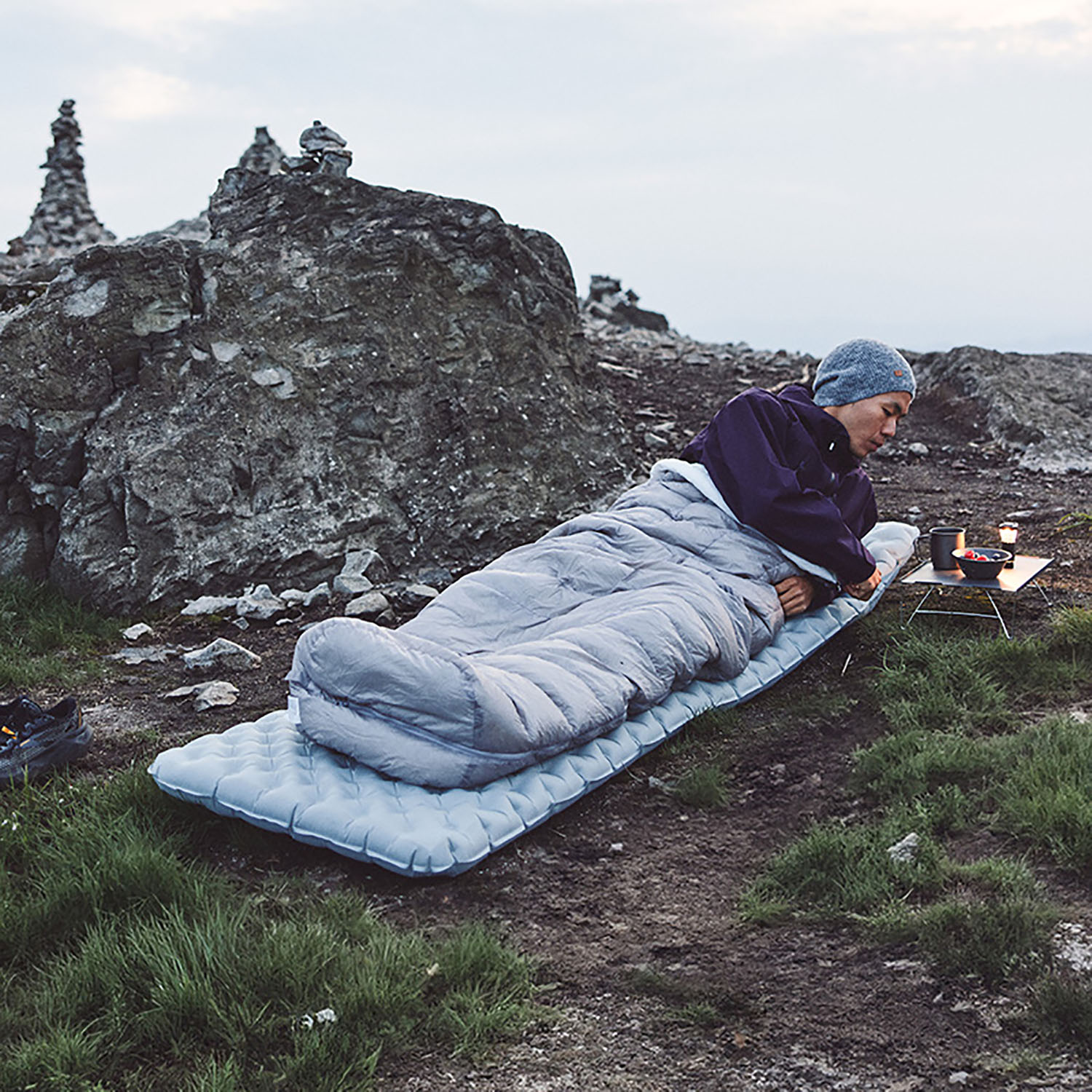 Туристический коврик Naturehike 196х64х8см / CNK2450WS012-RA196 (серый) — фото 2