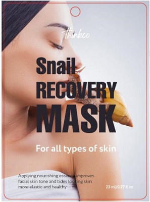 Маска для лица тканевая Thinkco Snail Recovery Mask (23мл) - 