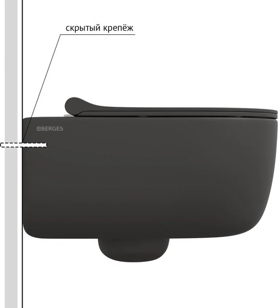 Купить Унитаз подвесной Berges Ego XL Rimless / 080218 в Барановичах