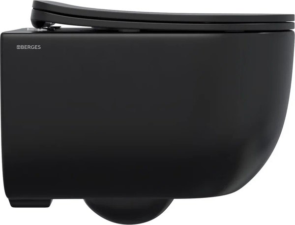 Купить Унитаз подвесной Berges Ventas Black Rimless / 082015 в Барановичах