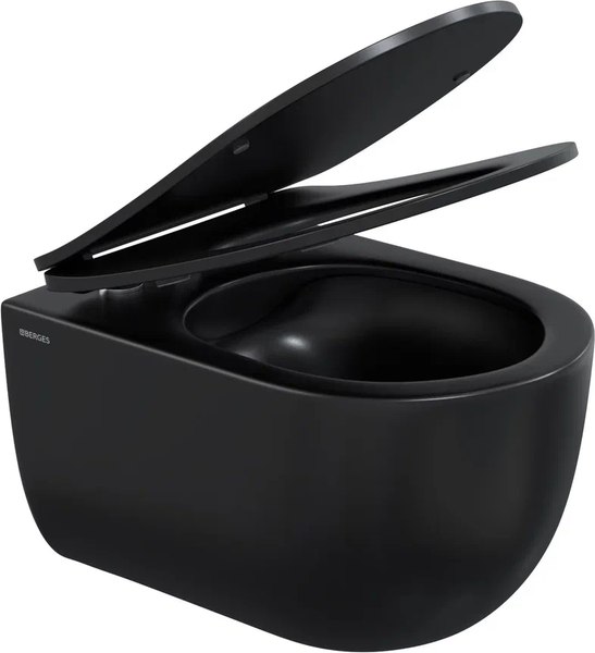 Купить Унитаз подвесной Berges Ventas Black Rimless / 082015 в Барановичах