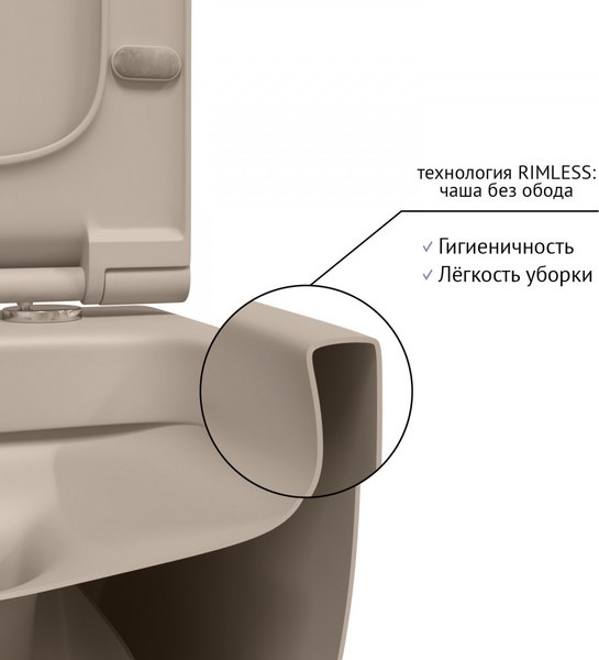Купить Унитаз подвесной Berges Ego XL / 082728 в Барановичах
