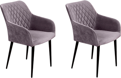 Набор стульев Arvento Римини (серый/черный) - 