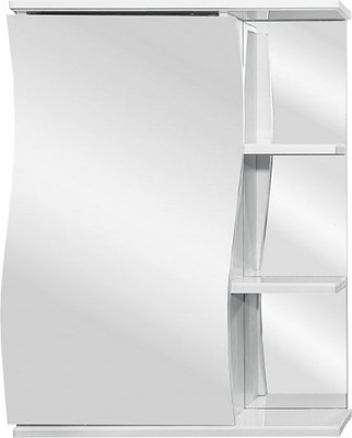 

Шкаф с зеркалом для ванной, Стиль Волна 60 / 470572