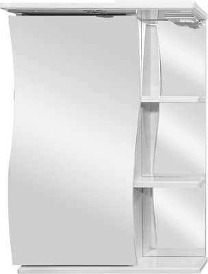 

Шкаф с зеркалом для ванной, Стиль Волна 55 / 470564