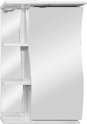 

Шкаф с зеркалом для ванной, Стиль Волна 50 / 470563