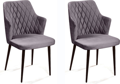 Набор стульев Arvento Бергамо (серый/черный) - 