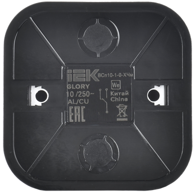 Выключатель IEK Glory EVH12-K02M-10 (черный матовый) — фото 4