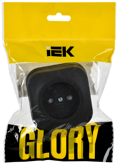 Розетка IEK Glory ERH13-K02M-10 (черный матовый) — фото 5