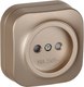 Розетка IEK Glory ERH13-K37M-10 (шампань матовый) - 