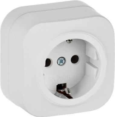Розетка IEK Glory ERH11-K01M-16 (белый матовый) - 