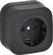Розетка IEK Glory ERH11-K02M-16 (черный матовый) - 