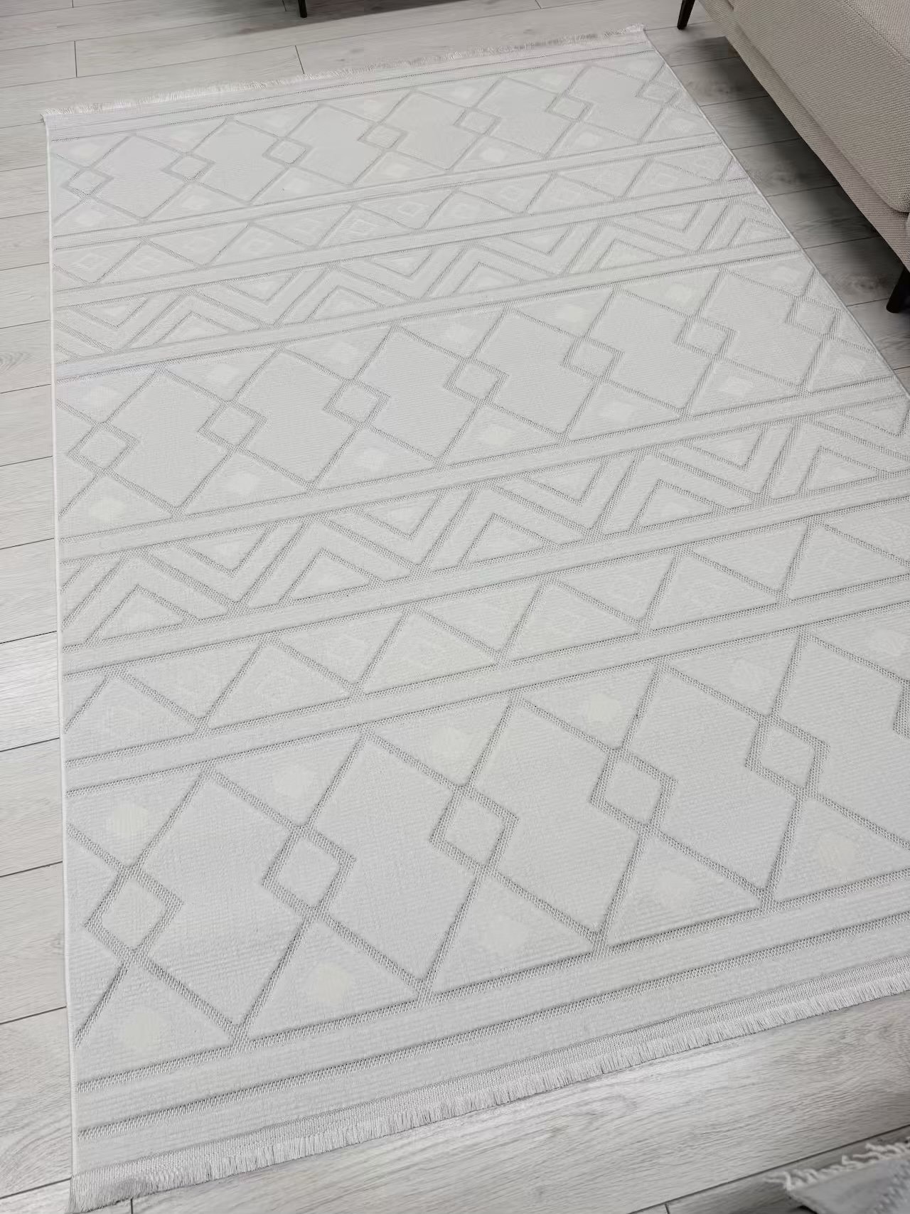 Ковер Radjab Carpet Моника Прямоугольник MC 450A (2.4x3.4, Cream) — фото 4