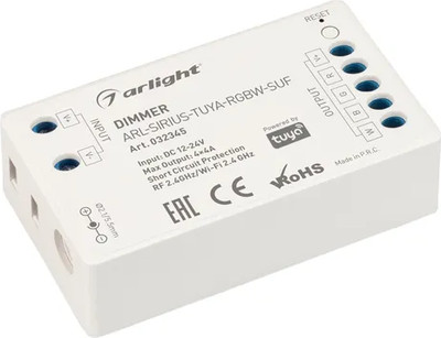 

Диммер для светодиодной ленты, ARL-SIRIUS-TUYA-RGBW-SUF / 032345