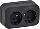 Розетка IEK Glory ERH21-K02M-16 (черный матовый) - 