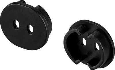 

Заглушка для профиля, ARH-ROUND-D20-DUAL BLACK с отверстием / 039302