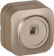 Розетка IEK Glory ETH10-K37M (шампань матовый) - 