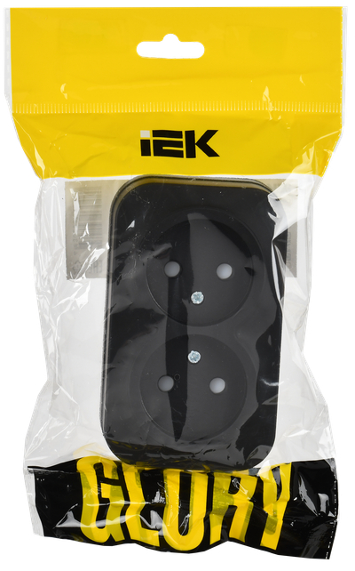 Розетка IEK Glory ERH23-K02M-10 (черный матовый) — фото 6