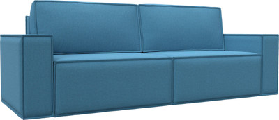 Диван Лига Диванов Куба Лайт / 129436 (рогожка амур 10 голубой) - 