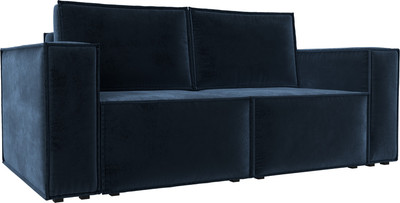 Диван Лига Диванов Куба мини / 126604 (велюр Tower 13 синий) -