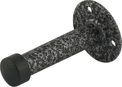 Ограничитель дверной Нора-М 19355 (кожа, серебристый) - 