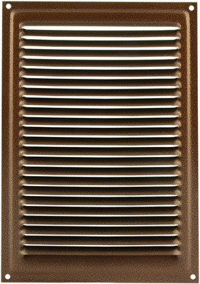Решетка вентиляционная Нора-М 160x230 с сеткой / 2123 (старая медь) - 