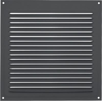 Решетка вентиляционная Нора-М 175x175 с сеткой / 20178 (графит) - 