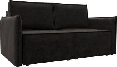 Диван Лига Диванов Либерти мини / 126653 (велюр Brut 17 коричневый) -