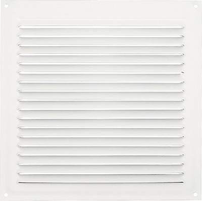 Решетка вентиляционная Нора-М 175x175 с сеткой / 19402 (сигнальный белый) - 