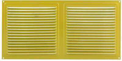 Решетка вентиляционная Нора-М 175x350 с сеткой / 15478 (золотистый) - 