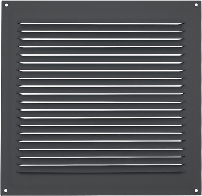 Решетка вентиляционная Нора-М 200x200 с сеткой / 20180 (графит) - 