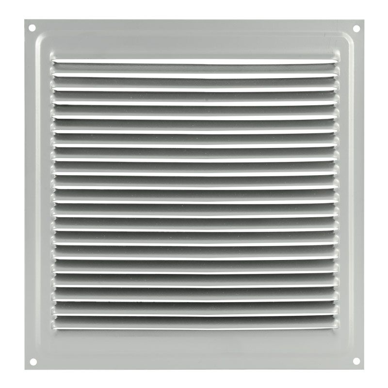Решетка вентиляционная Нора-М 200x200 с сеткой / 3200 (хром)