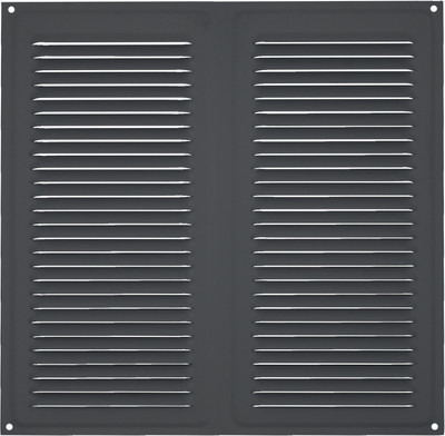 Решетка вентиляционная Нора-М 250x250 с сеткой / 20181 (графит) - 