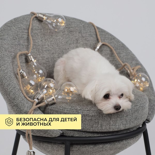 Светодиодная гирлянда AksHome Тип 2 Лампочки 10LED 1.65м 2АА