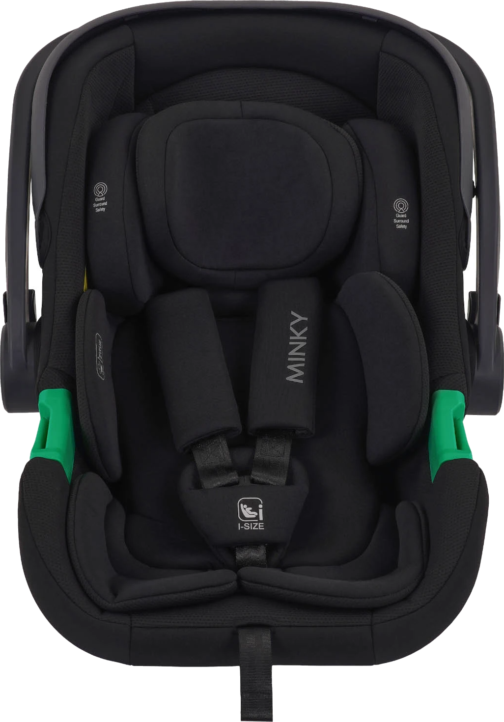 Автокресло INDIGO Minky I-Size с базой 0+ (черный)