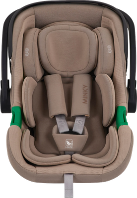 Автокресло INDIGO Minky I-Size 0+ (бежевый) - 