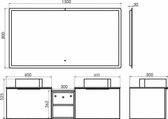 Купить Зеркало Comforty Портленд-150  