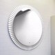 Зеркало Comforty Мадрид-90 (белый глянец, с LED-подсветкой, бесконтактным сенсором и антизапотеванием) - 
